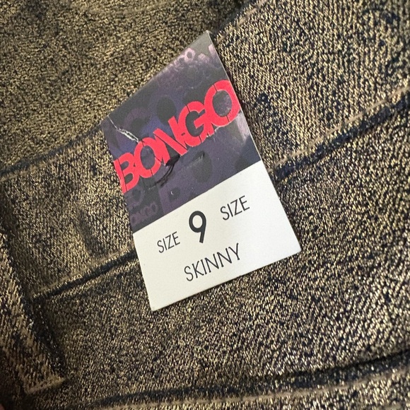 BONGO Shiny Gold Denim Pants - Picture 3 of 7